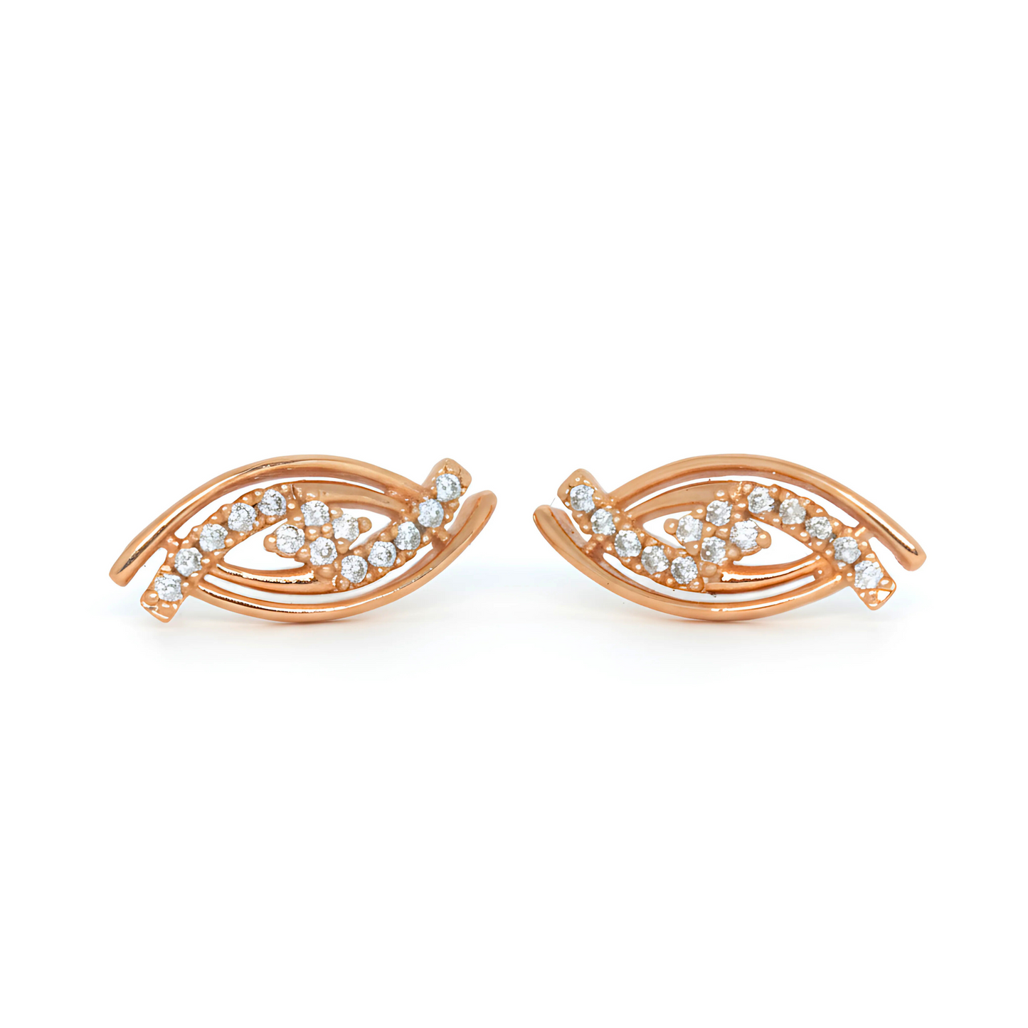 Trendy Small Gold Earrings Designs for Daily Use – Leaf Tops for Women & Girls