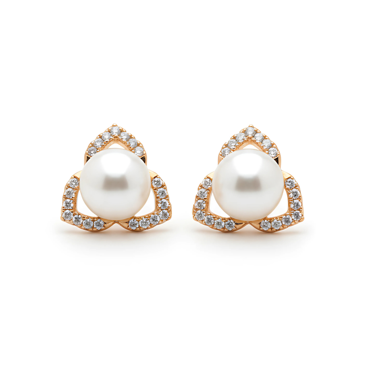 Elegant Pearl Stud Earrings – Small Gold Earrings Designs for Daily Use