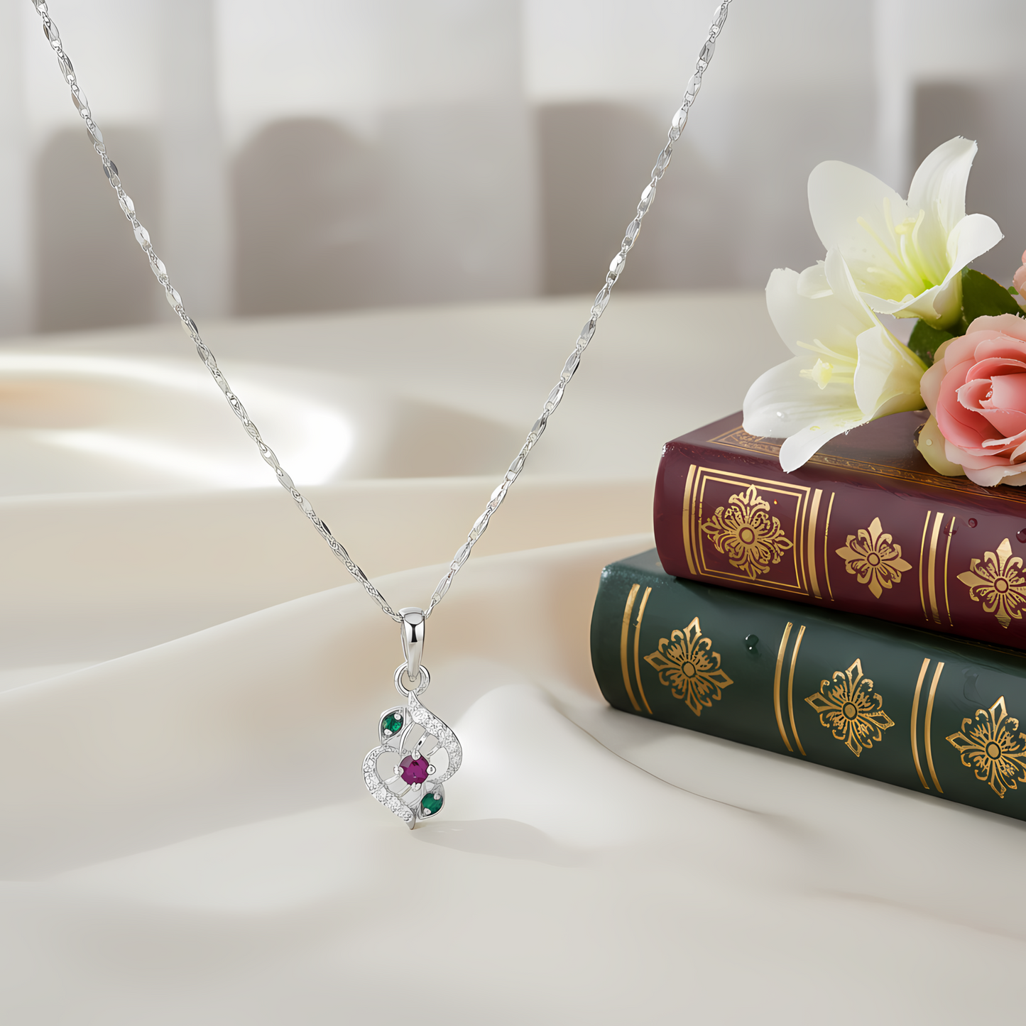 Elegant Silver Plated Pendant Necklace for Women – Stylish Daily Wear