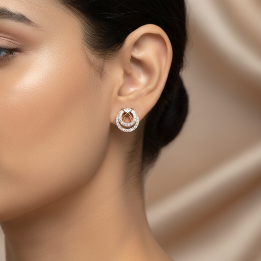 Stylish Small Gold Earrings Designs for Daily Use – Sparkling Tops for Women