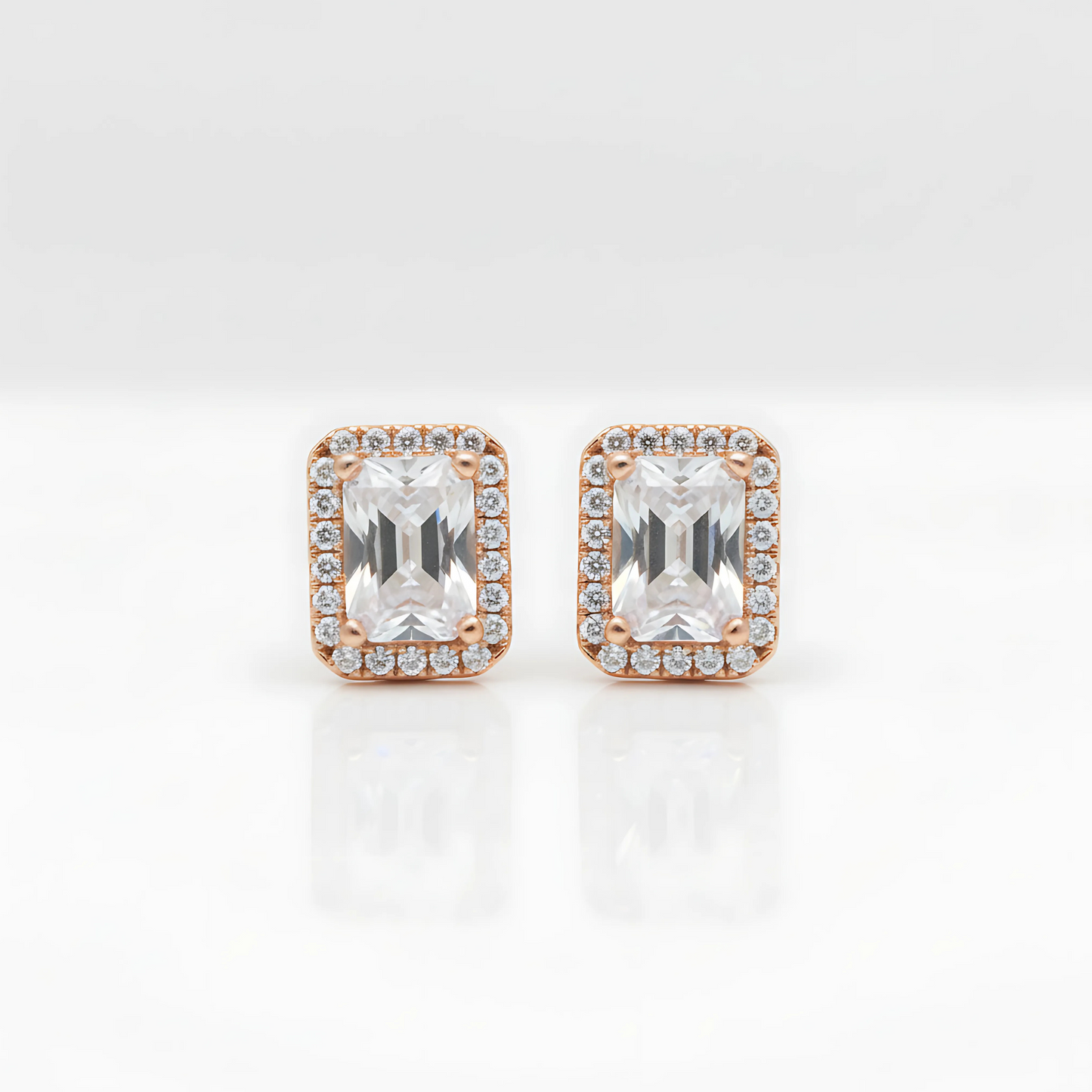 Elegant Small Gold Earrings Designs for Daily Use – Rectangular Tops for Women