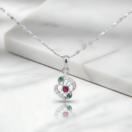 Elegant Silver Plated Pendant Necklace for Women – Stylish Daily Wear