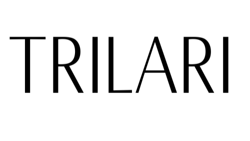 Black 'TRILARI' text on a white background
