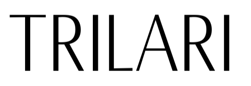 Black 'TRILARI' text on a white background