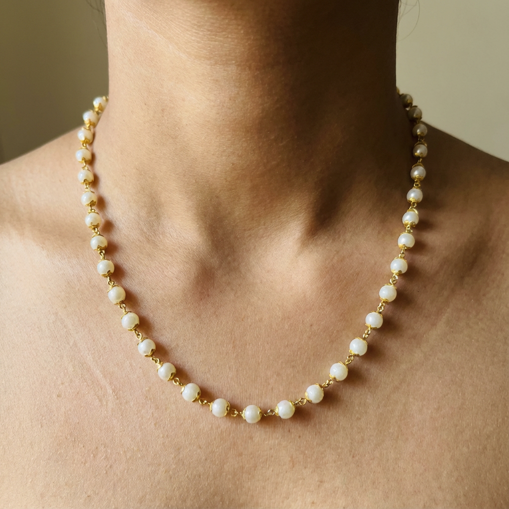 pearl necklace.
