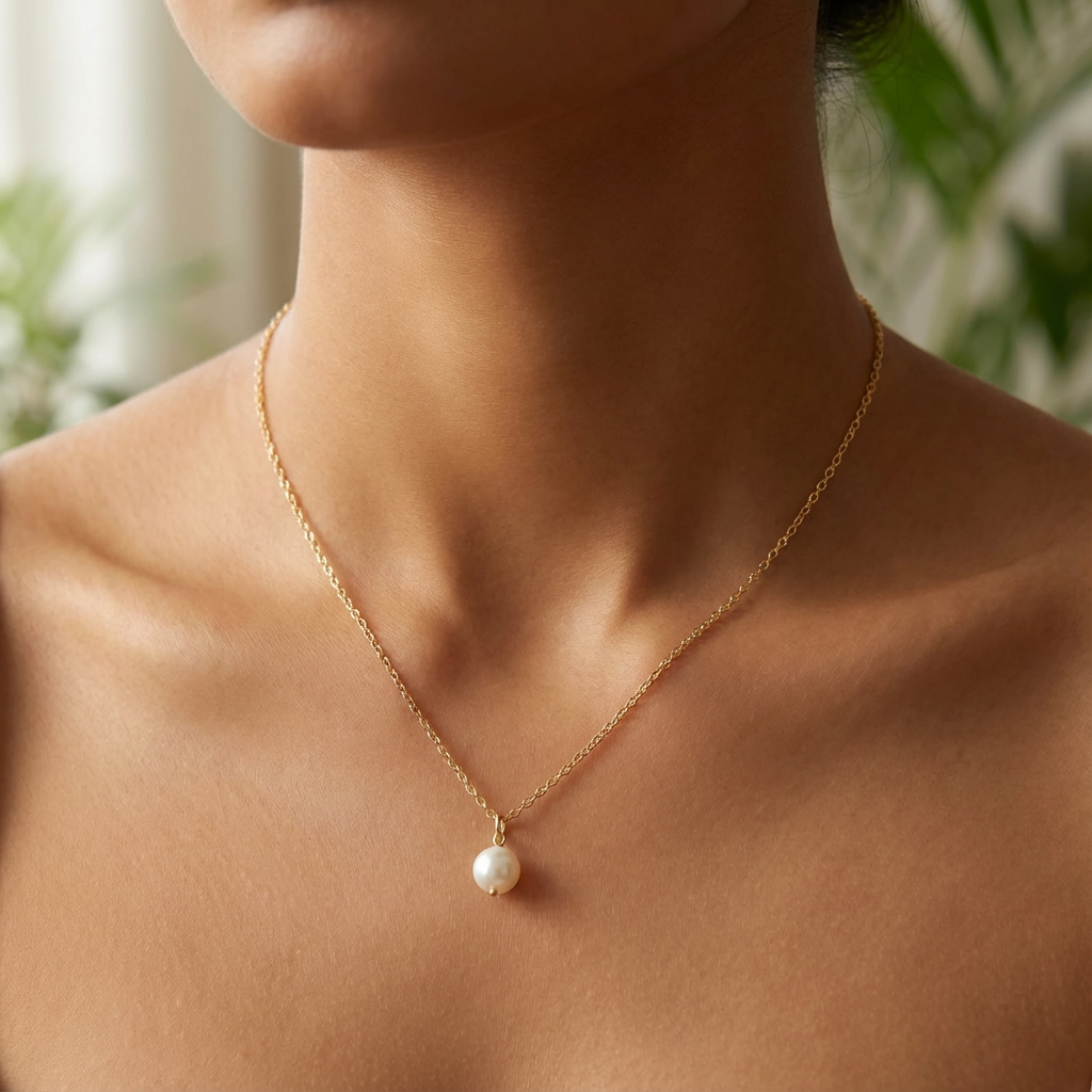 pearl necklace.