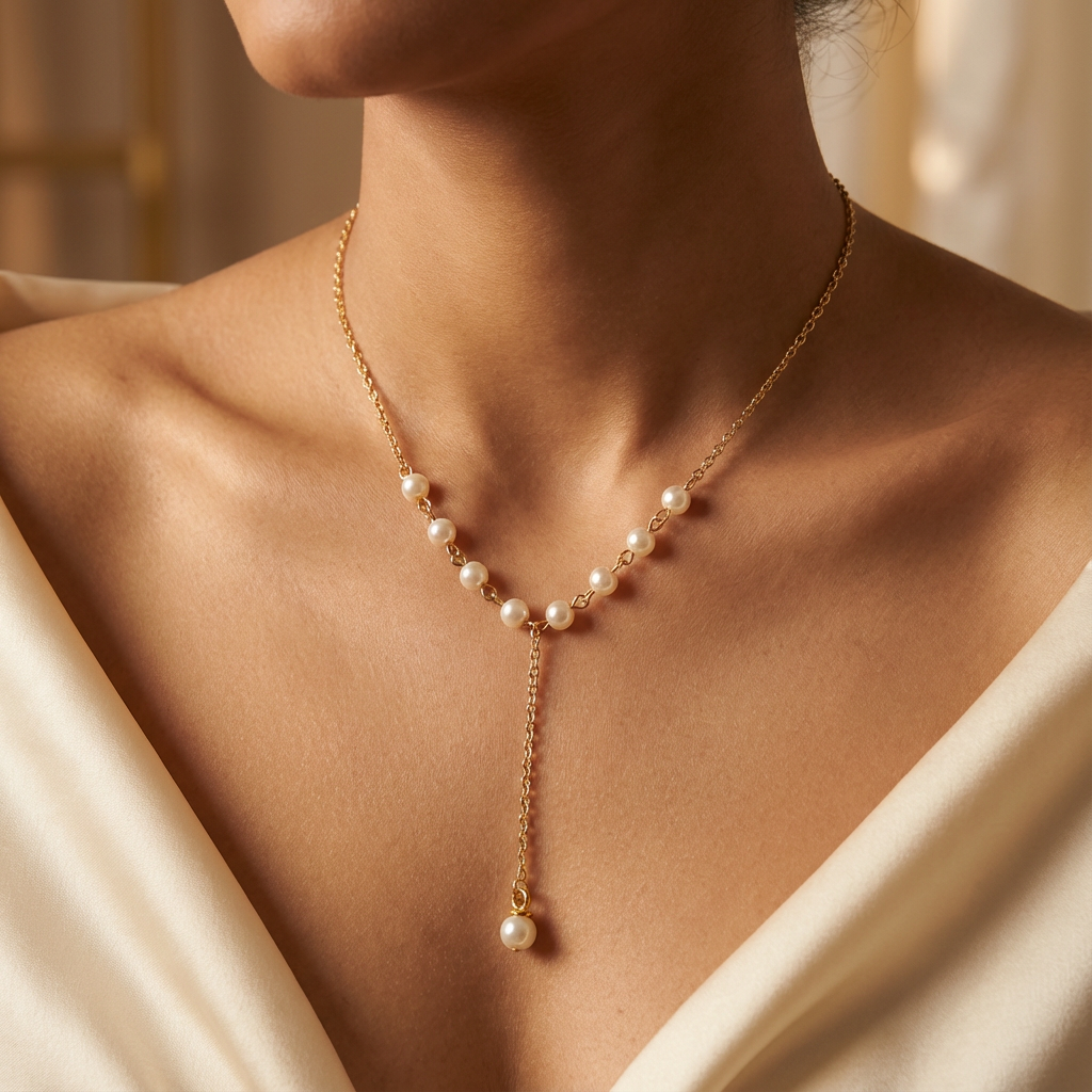 pearl necklace.