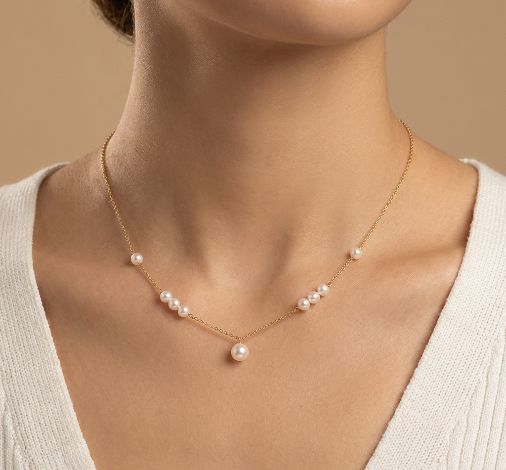 delicate gold pearl pendant necklace delicate gold pearl pendant necklace